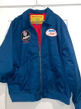 Bobby's Petrol Blue Patchwork Racing Jacket